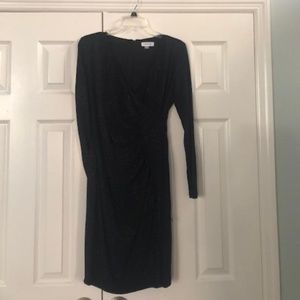 Black and Gold low cut dress